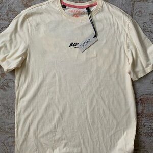 Buffalo David Bitton Cream Short Sleeve Tee